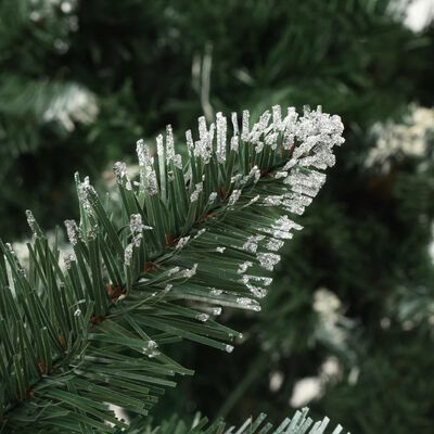 vidaXL Artificial Christmas Tree with Pine Cones and White Glitter 150 cm