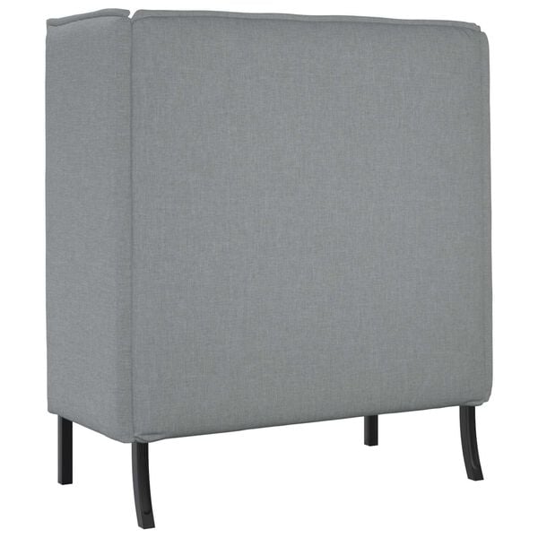 vidaXL Highback Sofa Light Grey 109x56x121 cm Fabric