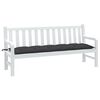 vidaXL Garden Bench Cushion Melange Anthracite 180x50x7 cm Fabric