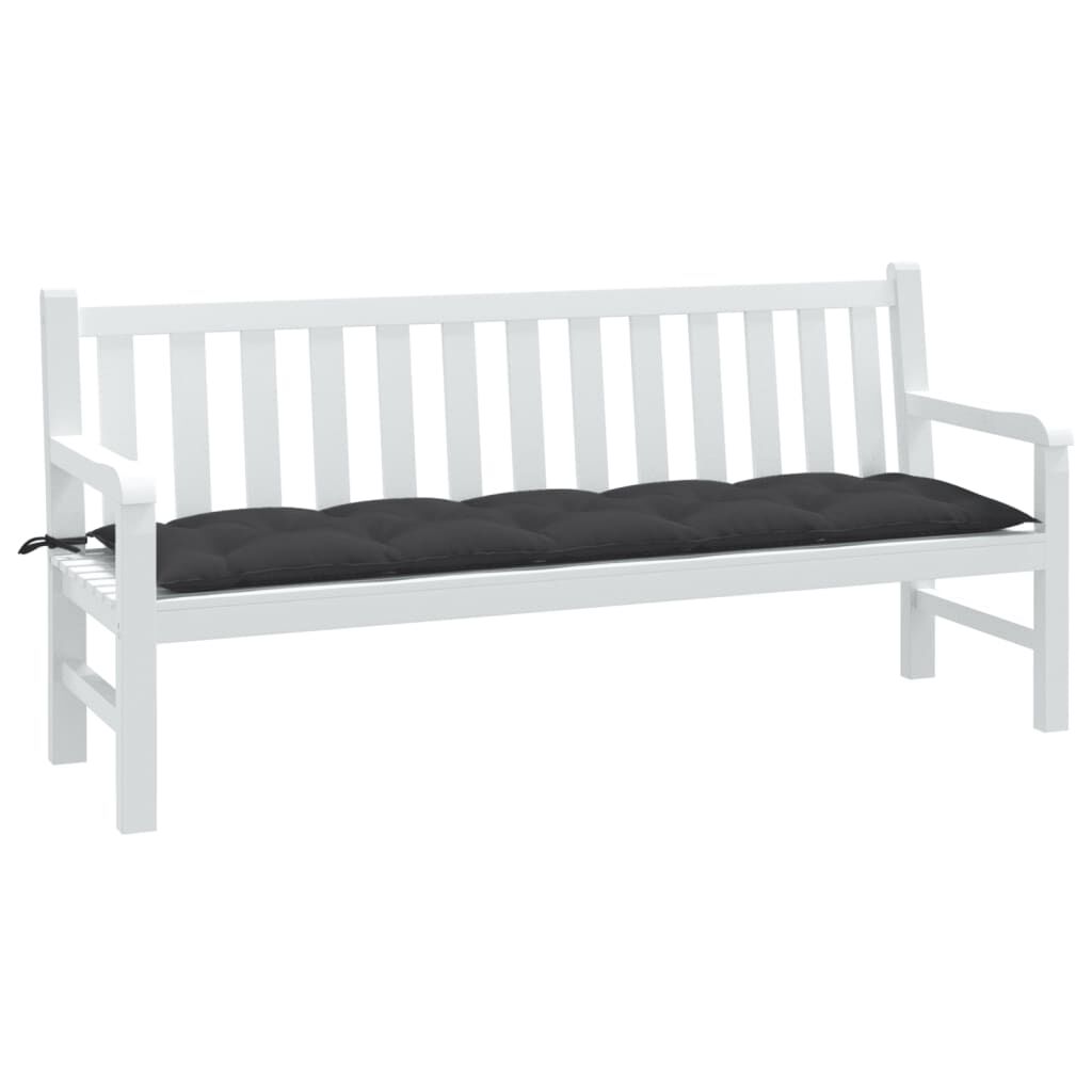 vidaXL Garden Bench Cushion Melange Anthracite 180x50x7 cm Fabric