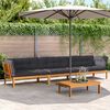 vidaXL 4 Piece Garden Pallet Sofa Set with Cushions Solid Wood Acacia