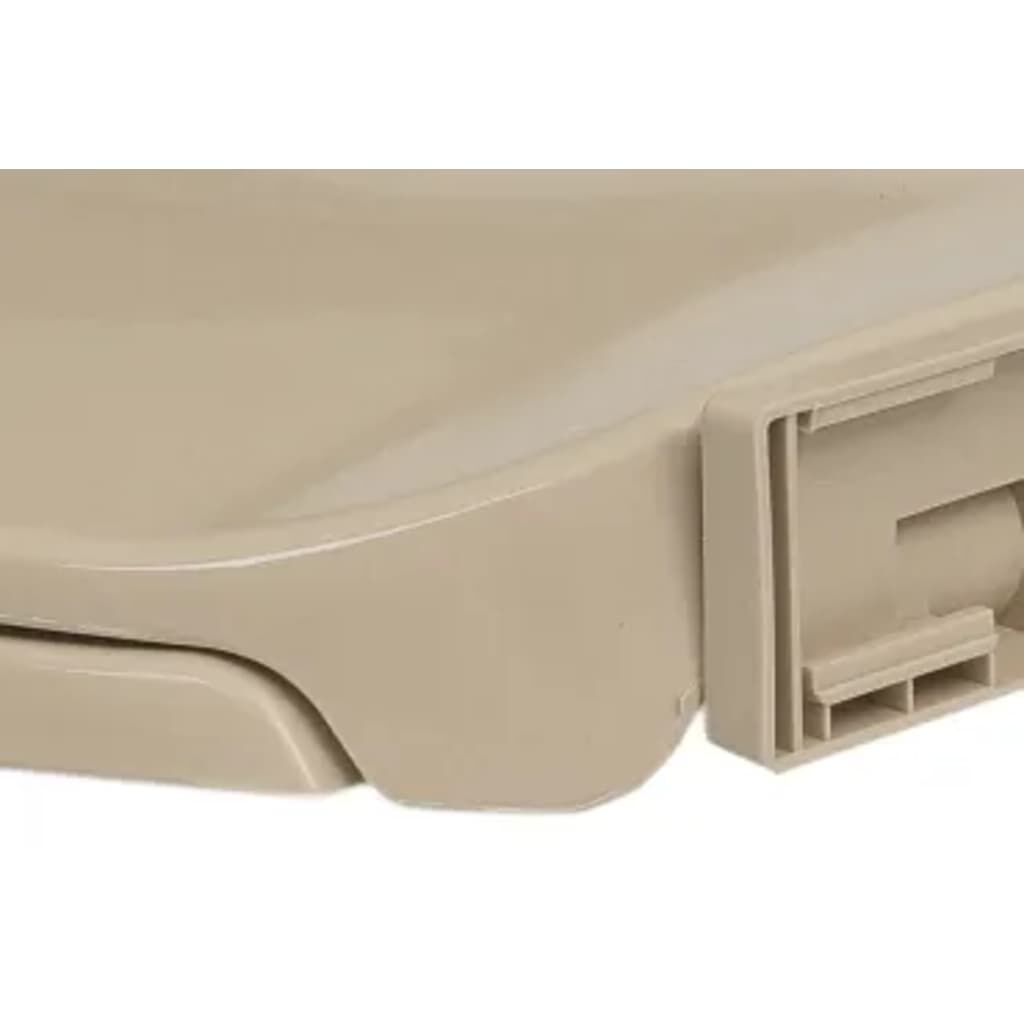 vidaXL Soft-Close Toilet Seat Beige Oval