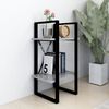 vidaXL 2-Tier Book Cabinet Concrete Grey 40x30x70 cm Engineered Wood