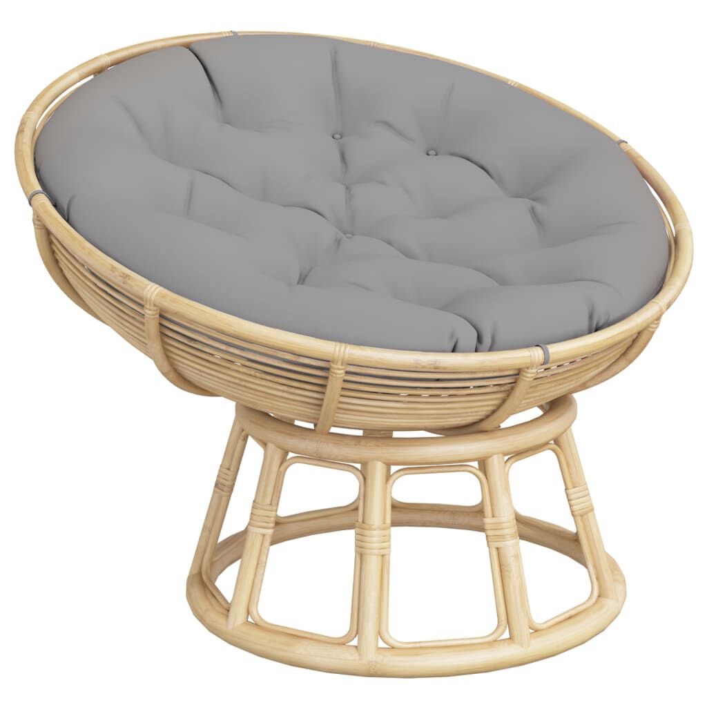 vidaXL Round Cushion Grey Ø 100 x11 cm Oxford Fabric