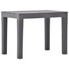 vidaXL Garden Benches 2 pcs Mocca Plastic