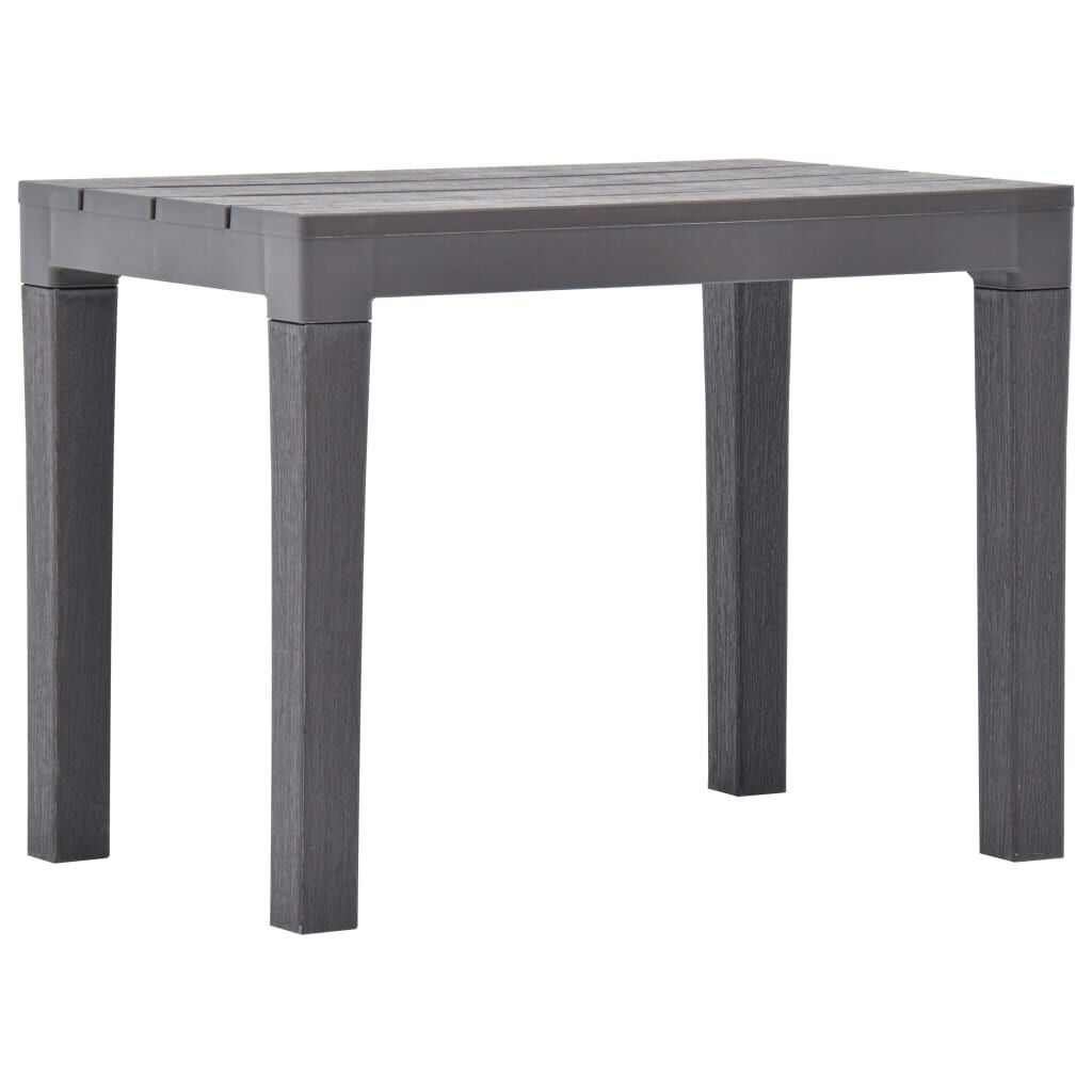 vidaXL Garden Benches 2 pcs Mocca Plastic