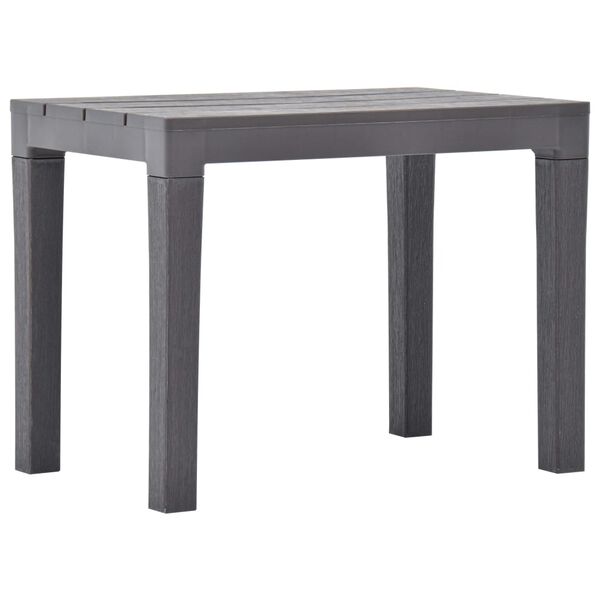 vidaXL Garden Benches 2 pcs Mocca Plastic
