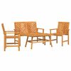 vidaXL Garden Lounge Set 4 pcs Brown Solid Acacia Wood