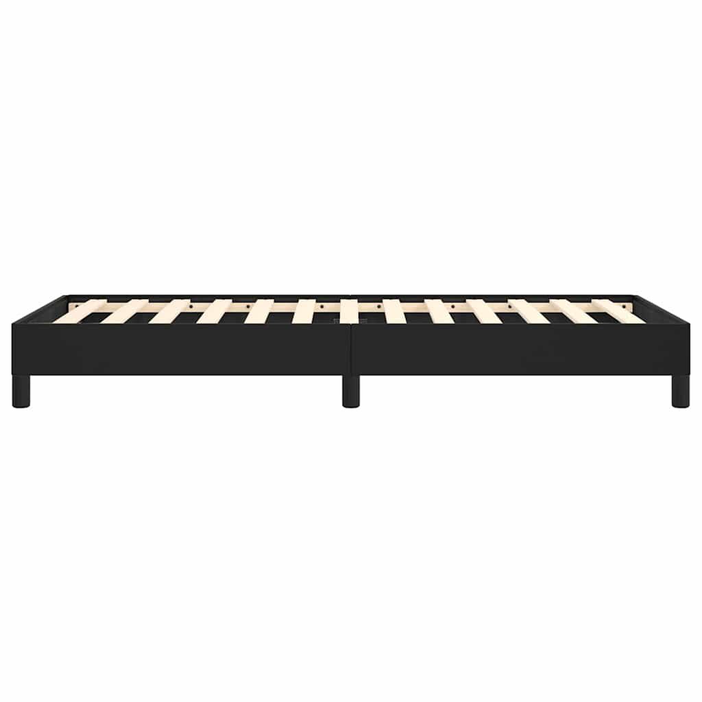 vidaXL Bed Frame without Mattress Black 100x190 cm Twin Faux Leather