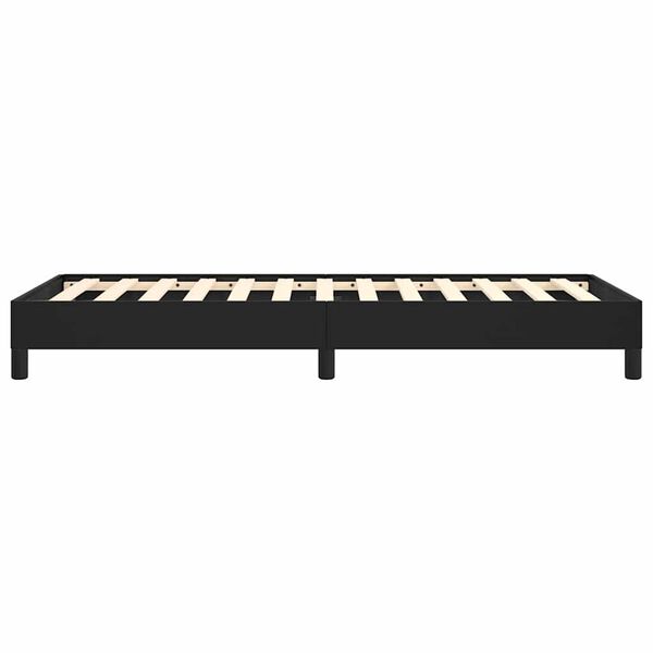 vidaXL Bed Frame without Mattress Black 100x190 cm Twin Faux Leather