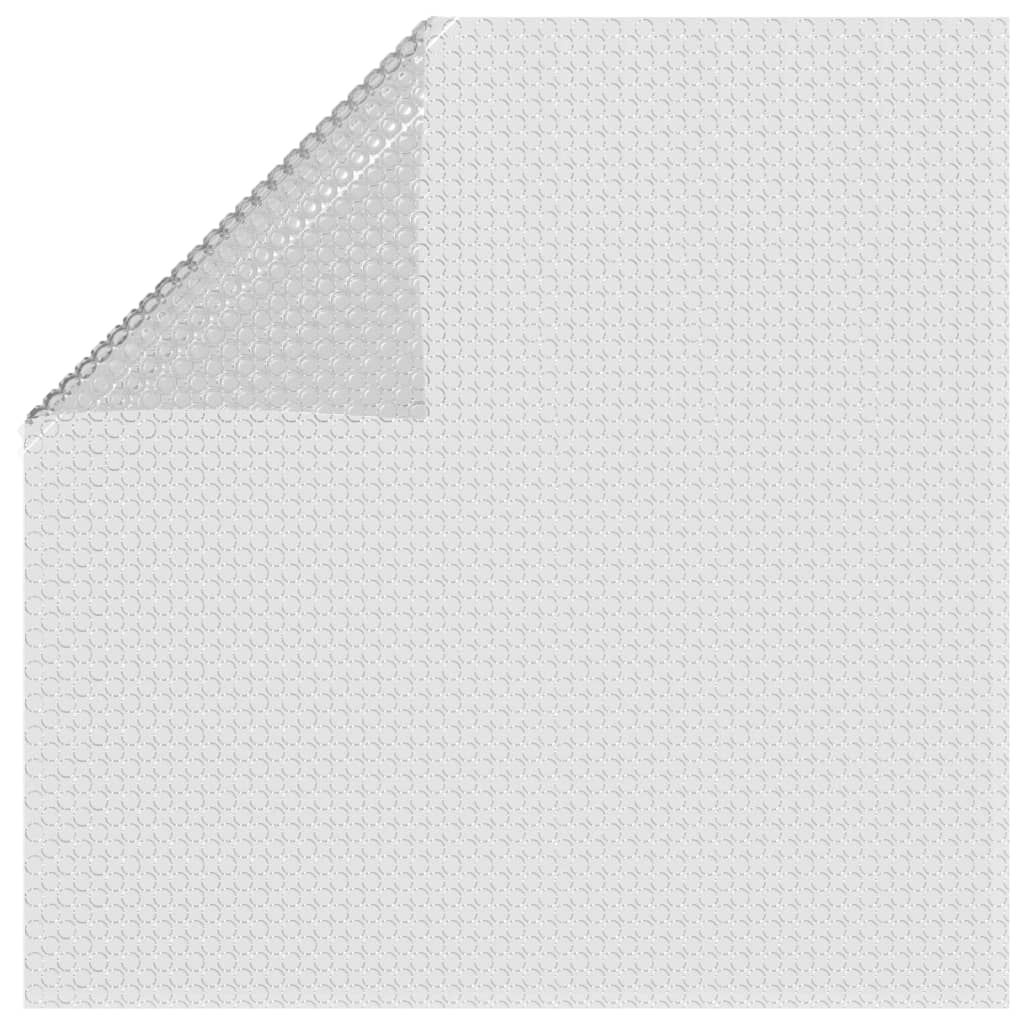 vidaXL Floating PE Solar Pool Film 549x274 cm Grey