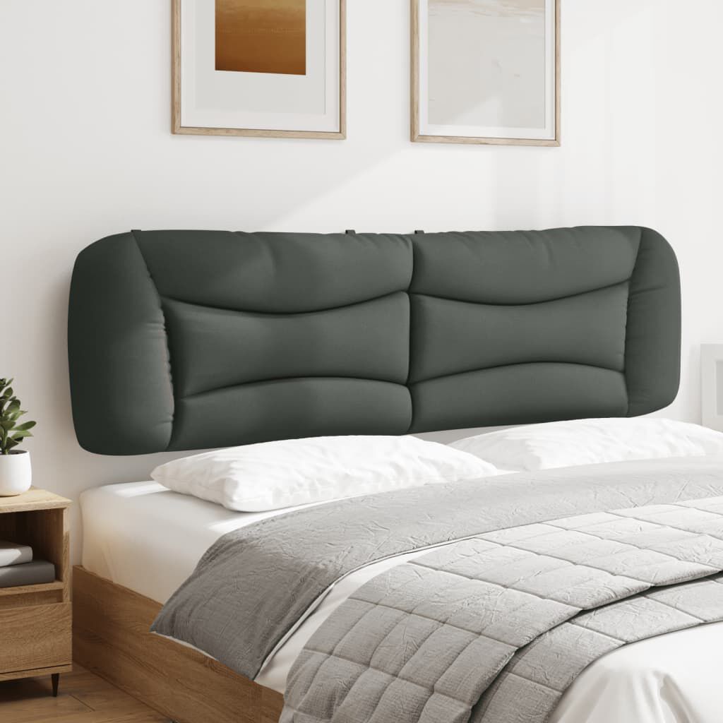vidaXL Headboard Cushion Dark Grey 193 cm Fabric