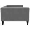vidaXL Day Bed without Mattress Dark Grey 100x190 cm Fabric