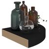 vidaXL Floating Corner Shelves 2 pcs Black 25x25x3.8 cm MDF