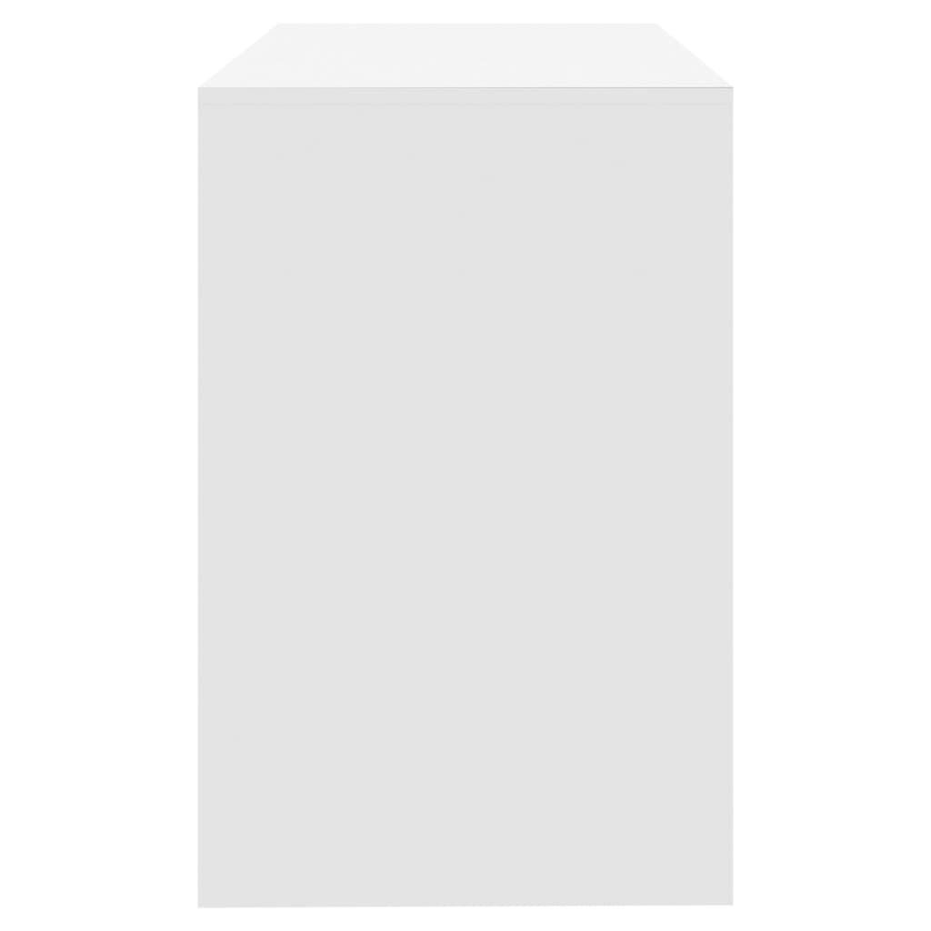 vidaXL Desk White 101x50x76.5 cm Engineered Wood