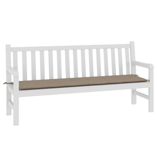 vidaXL Garden Bench Cushion Taupe 180x50x4 cm Oxford Fabric