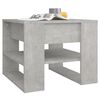 vidaXL Coffee Table Concrete Grey 55.5x55x45 cm Engineered Wood