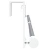 vidaXL Curtain Rails 2 pcs White and Silver 40-60 cm Aluminium