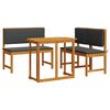 vidaXL Garden Bistro Set 3 pcs Brown Solid Acacia Wood