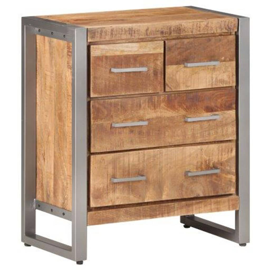 vidaXL Sideboard 60x35x70 cm Rough Mango Wood