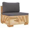 vidaXL 4 Piece Garden Lounge Set with Cushions Solid Wood Teak