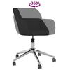 vidaXL Swivel Office Chair Black Fabric