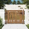 vidaXL Garden Gate 105x105 cm Corten Steel Bamboo Design