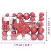 vidaXL 108 Piece Christmas Bauble Set Red and White