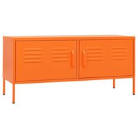 vidaXL TV Cabinet Orange 105x35x50 cm Steel