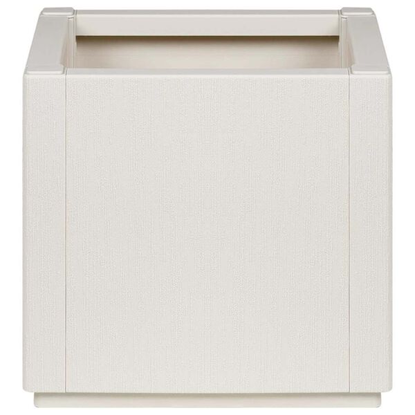 vidaXL Garden Planter White 36 x 36 x 35 cm Polypropylene