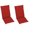 vidaXL Rocking Chair with Cushions Grey Solid Acacia Wood