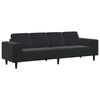 vidaXL Sofa Set Black Velvet