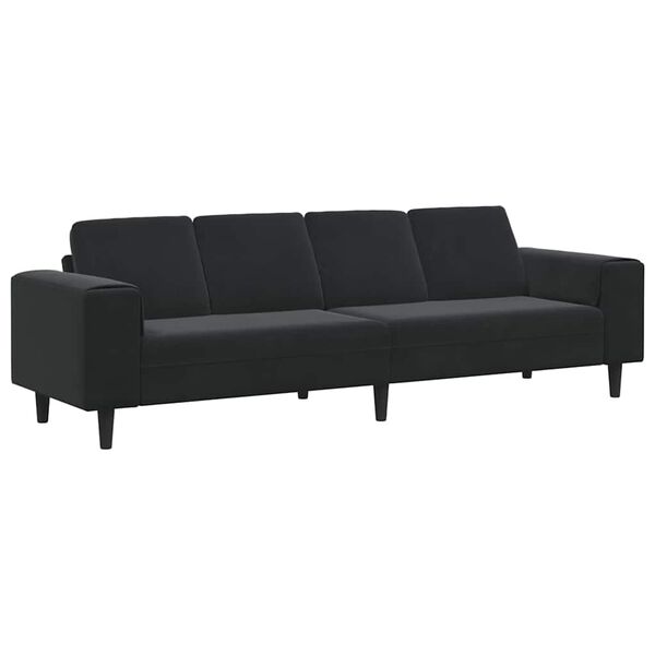vidaXL Sofa Set Black Velvet
