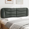 vidaXL Headboard Cushion "Hvar" Dark Grey 193 cm Fabric