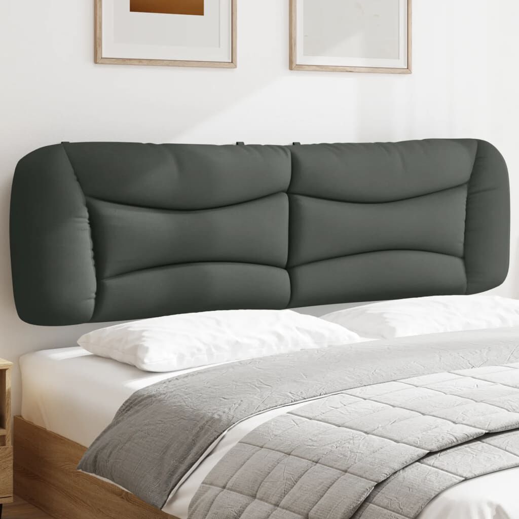 vidaXL Headboard Cushion Dark Grey 193 cm Fabric