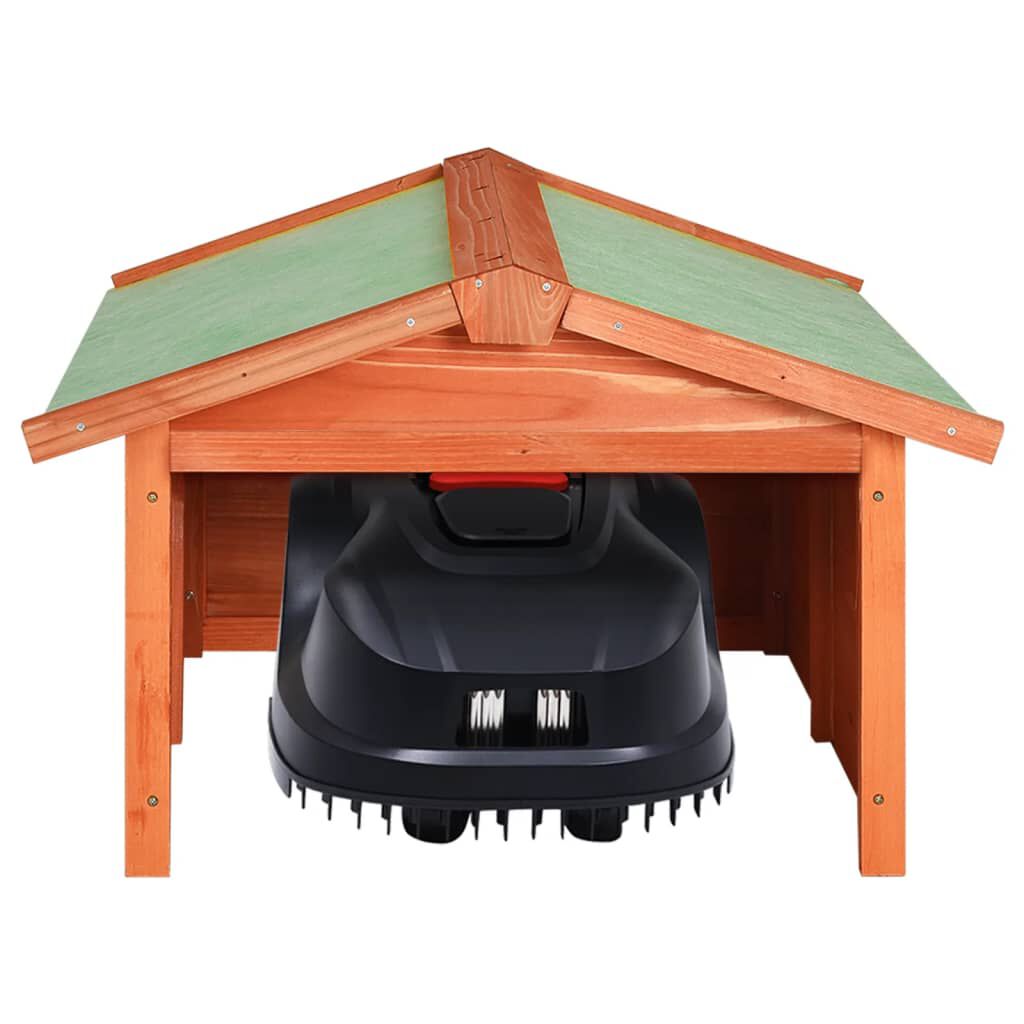 vidaXL Robotic Lawn Mower Garage 72x87x50 cm Solid Firwood