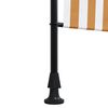 vidaXL Outdoor Roller Blind Orange and White 150x270 cm Fabric&Steel