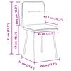 vidaXL Dining Chairs 2 pcs Black Velvet