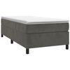 vidaXL Box Spring Bed Frame Dark Grey Twin XL Velvet (US Only)