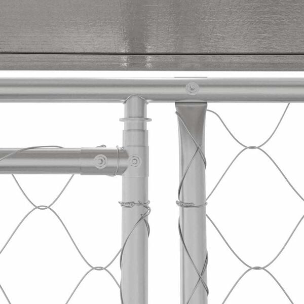 vidaXL Dog Cage 200 x 200 x 258 cm Steel and PE