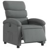 vidaXL Electric Recliner Chair Dark Grey Fabric