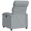 vidaXL Electric Recliner Chair Light Grey Fabric