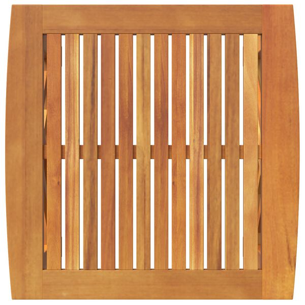 vidaXL Garden Side Table Brown 45x45x50 cm Solid Acacia Wood