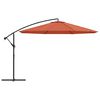 vidaXL Cantilever Garden Parasol with Aluminium Pole 350 cm Terracotta