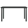vidaXL 7 Piece Garden Dining Set Black