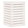 vidaXL Laundry Basket White 44x44x66 cm Solid Wood Pine