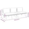 vidaXL 4 Piece Garden Lounge Set with Cushions Solid Wood Acacia