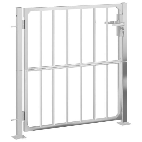 vidaXL Garden Gate 85x95 cm Stainless Steel