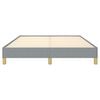 vidaXL Bed Frame without Mattress Light Grey 152x203 cm Queen Fabric