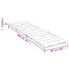 vidaXL Sun Lounger Cushion Grey Check Pattern 200x60x3cm Oxford Fabric